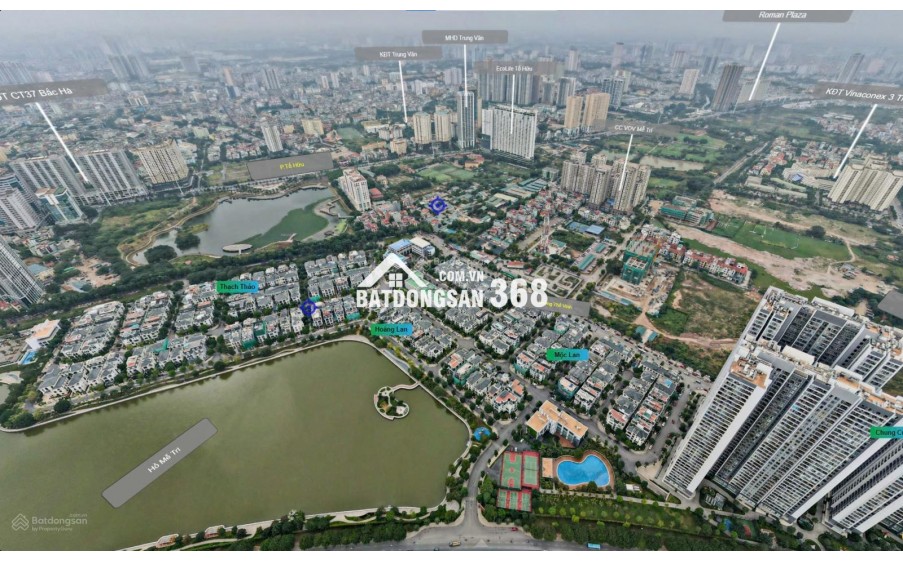 BÁN BIỆT THỰ KDT TRUNG VĂN VINACONEX3 DT 196M2 XÂY 4T VIEW MẶT HỒ GIÁ RẺ CẦN BÁN